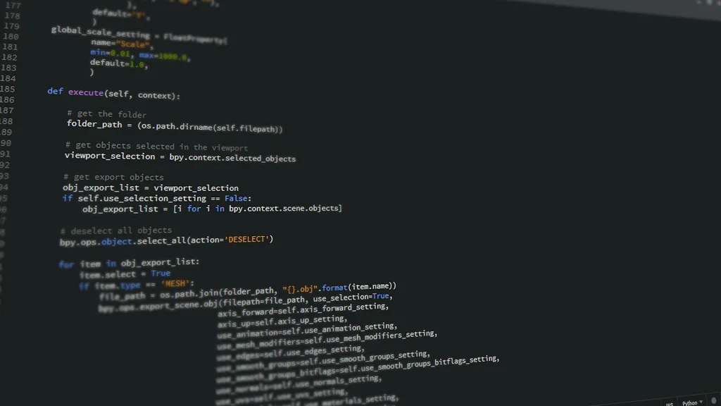 pexels-photo-270623-270623 Close-up view of Python code on a computer screen, reflecting software development and programming.AI-generated architectural design example