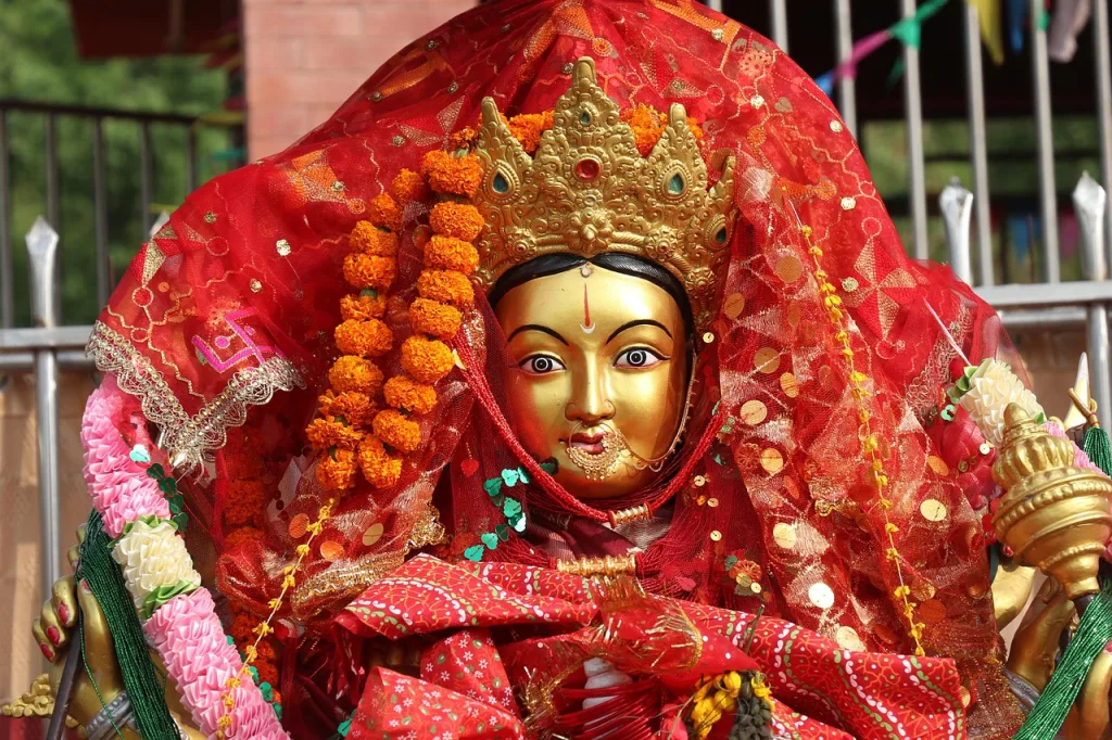 pathivara mata best time to visit pathivara temple where image shows the beautiful statue of pathivara mata